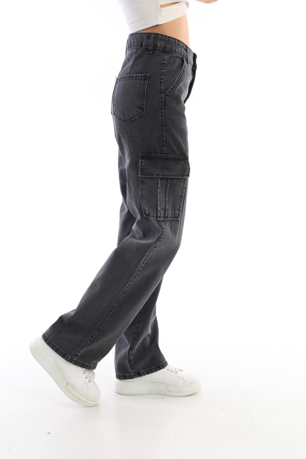 BİKELİFE Jeans - Gray - Cargo