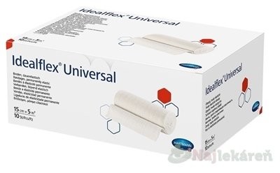 Idealflex universal obväz trvalo elastický, 15 cm x 5 m,10 ks