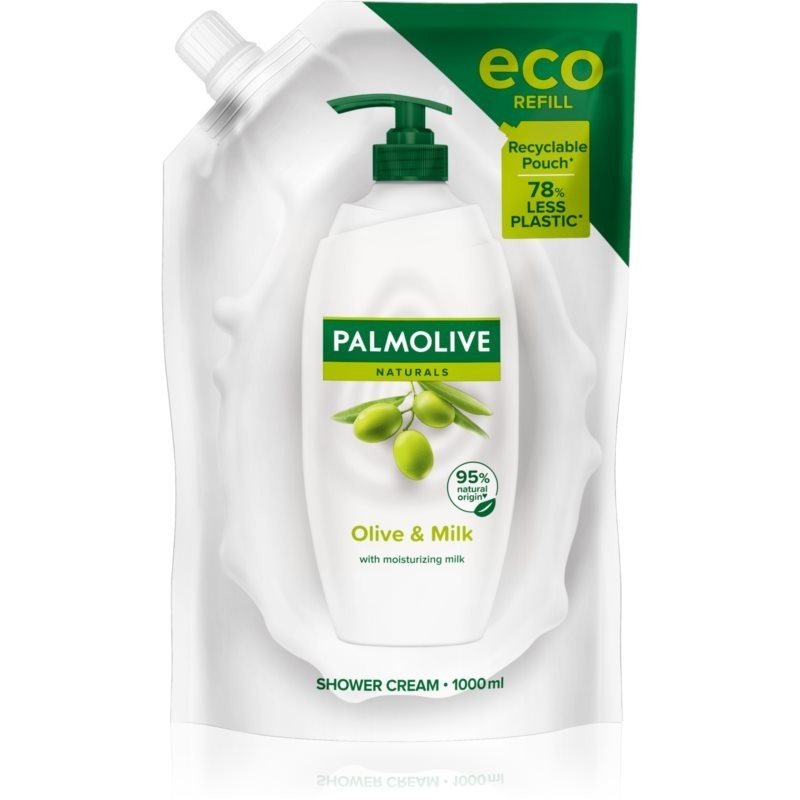 Palmolive Naturals Milk & Olive antistresový sprchový gél náhradná náplň 1000 ml