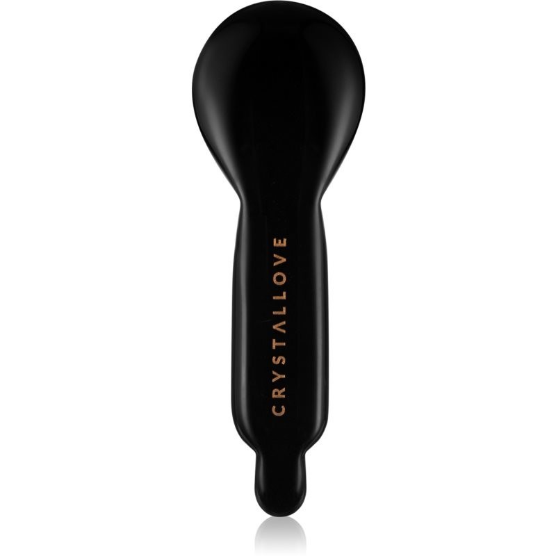 Crystallove Black Obsidian Spoon Eye Gua Sha masážna pomôcka na očné okolie 1 ks