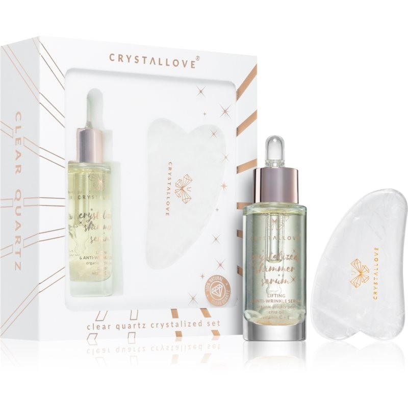 Crystallove Crystalized Clear Quartz Set sada pre starostlivosť o pleť