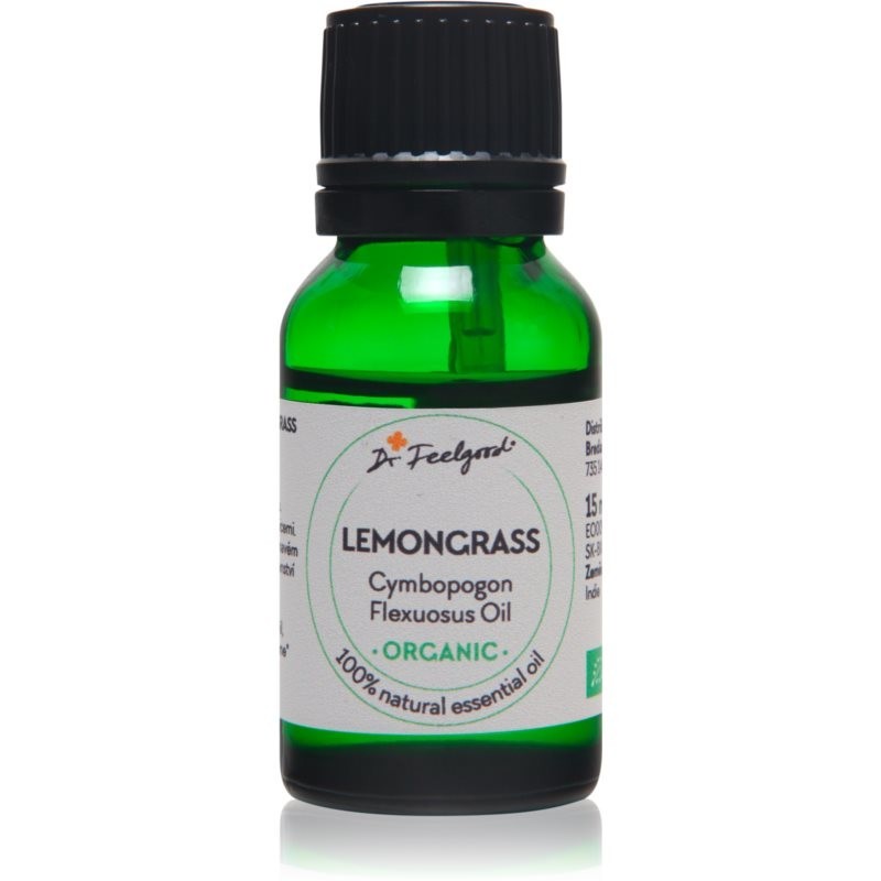 Dr. Feelgood Essential Oil Lemongrass esenciálny vonný olej Lemongrass 15 ml