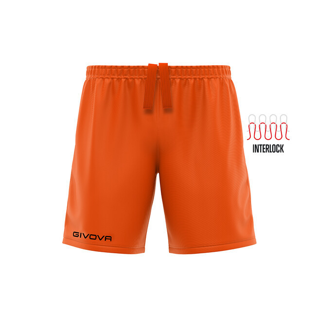 PANTALONCINO CAPO INTERLOCK ARANCIO Tg. 2XL