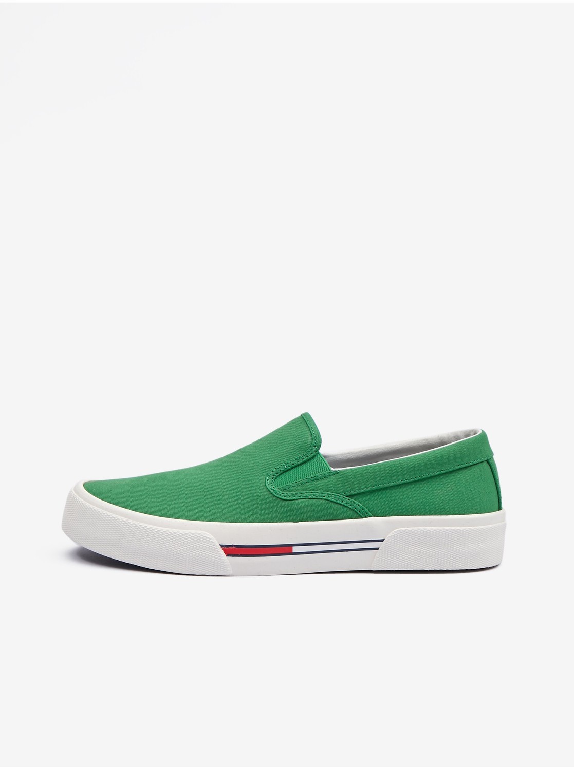 Zelené pánske slip on tenisky Tommy Jeans