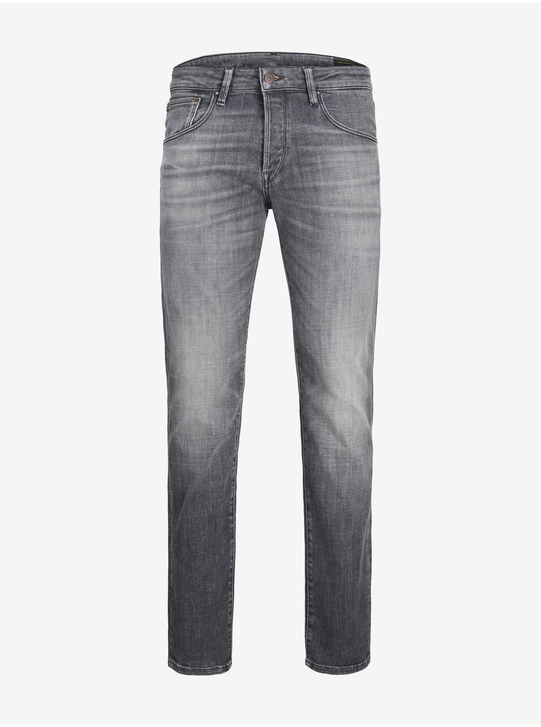 Sivé pánske straight fit džínsy Jack & Jones Tim