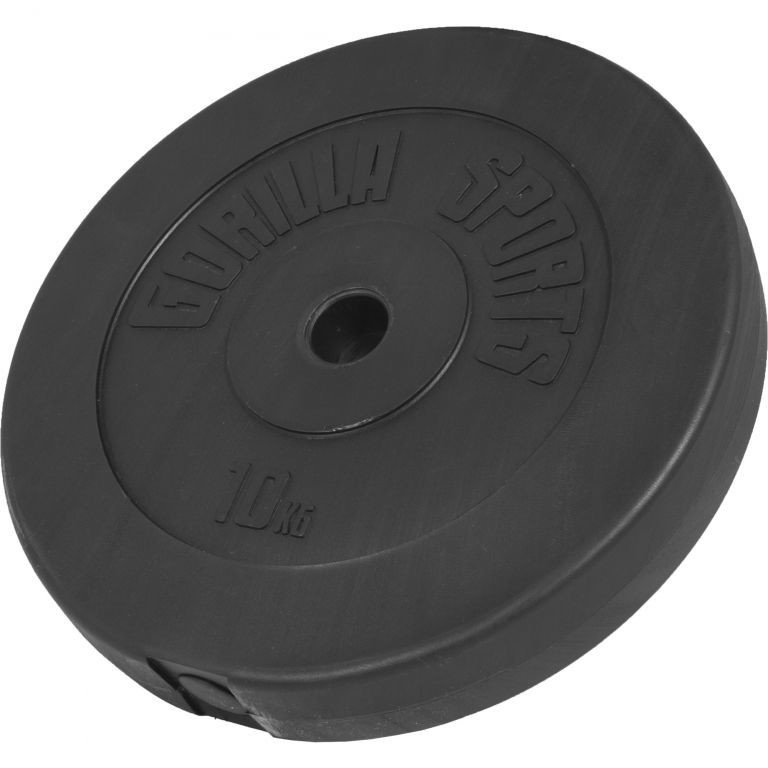 Gorilla Sports Činkový kotúč z plastu, výplň cement, 10 kg