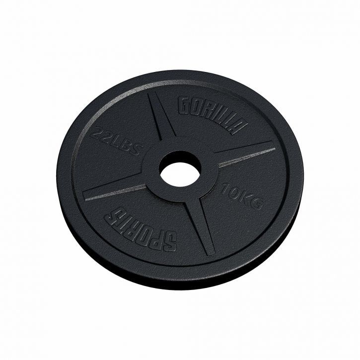 Gorilla Sports Záťažový kotúč 50/51 mm, liatina, 10 kg