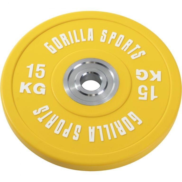 Gorilla Sports Záťažový kotúč, pogumovaný, 15 KG