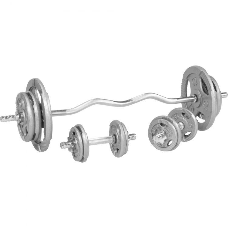 Gorilla Sports Činkový set, liatina, 70 kg