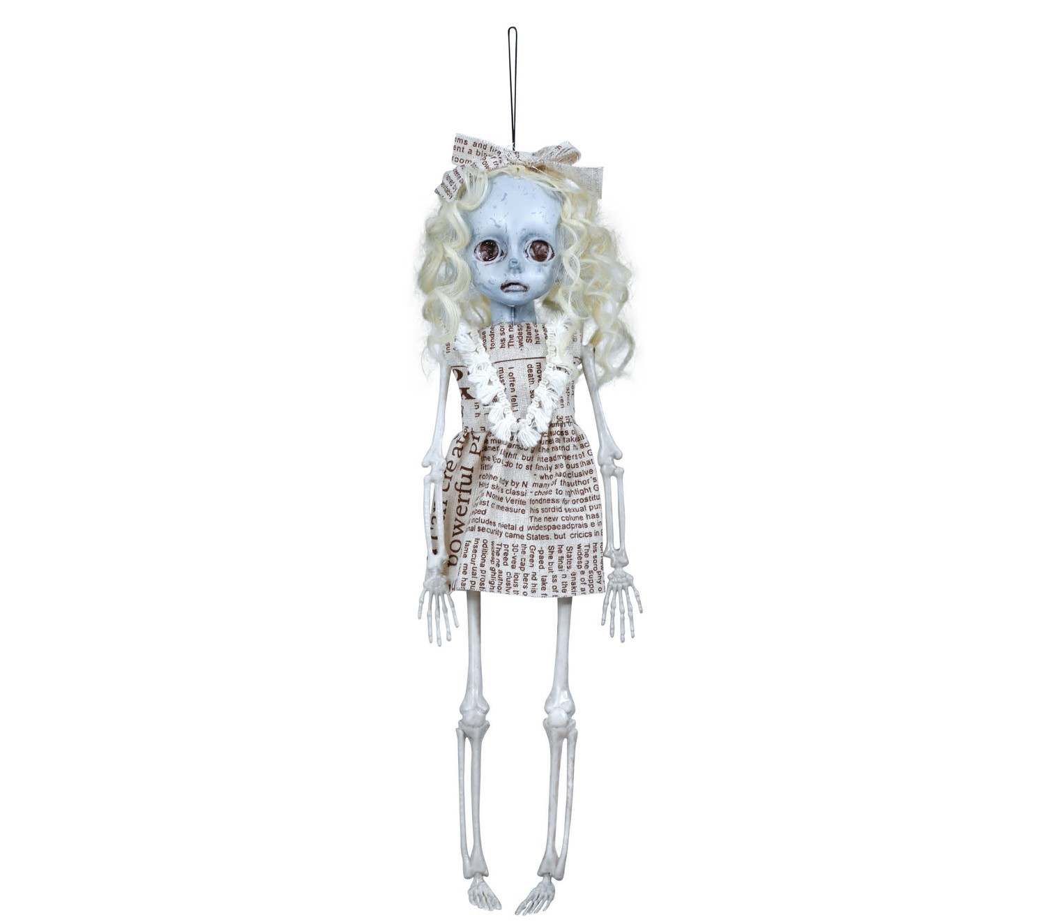 Guirca Visiaca dekorácia - Kostra bábiky 40 cm