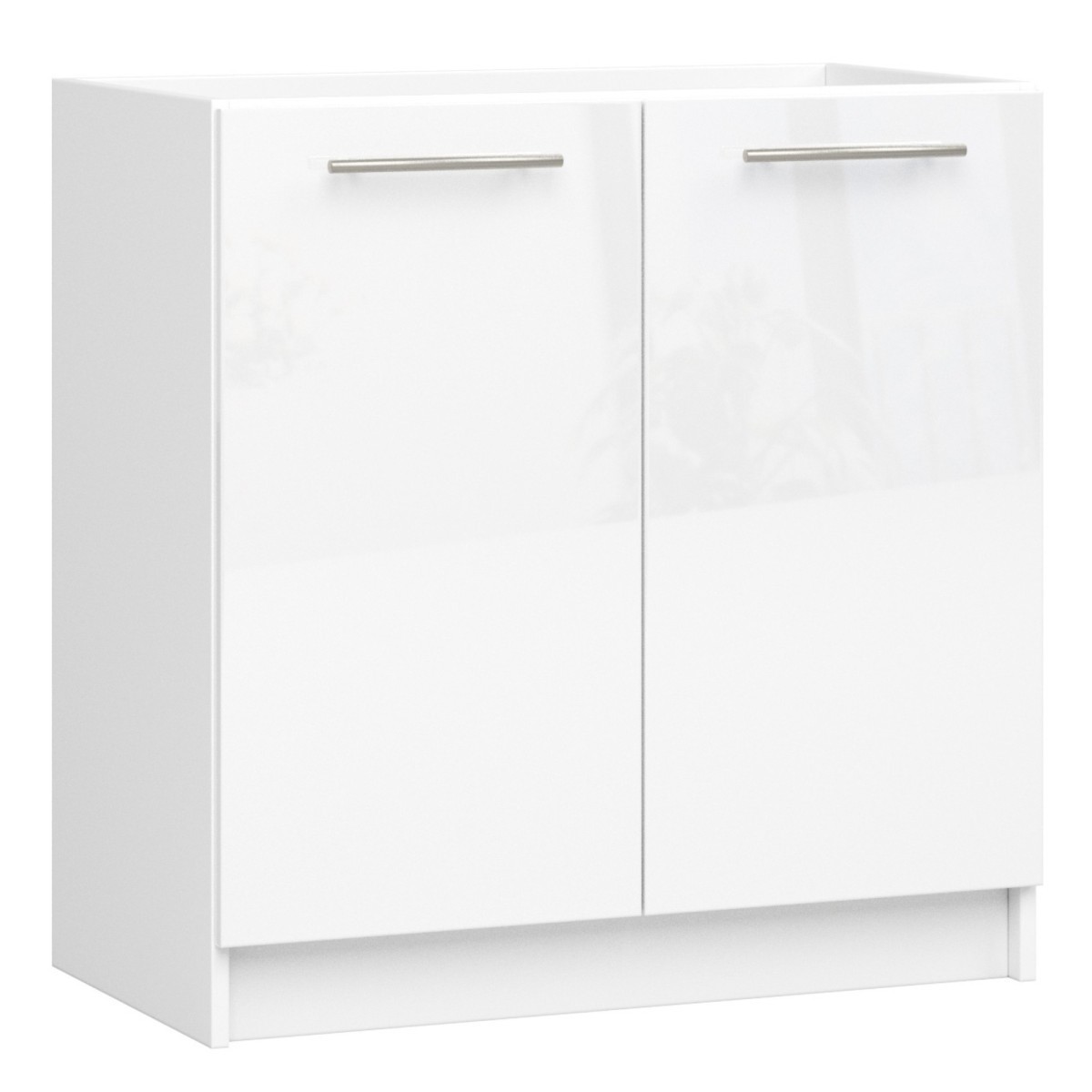 Kuchyňská skříňka pod dřez Olivie S 80 cm bílá/bílý lesk