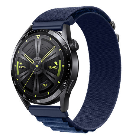 BStrap Nylon Loop remienok na Samsung Galaxy Watch 3 45mm, navy blue (SSG037C0601)