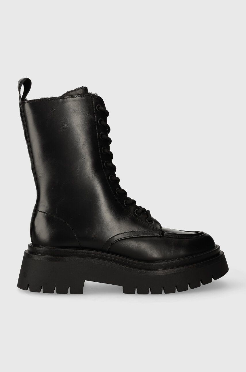 Workery Pepe Jeans QUEEN BET dámske, čierna farba, na plochom podpätku, zateplené, PLS50496