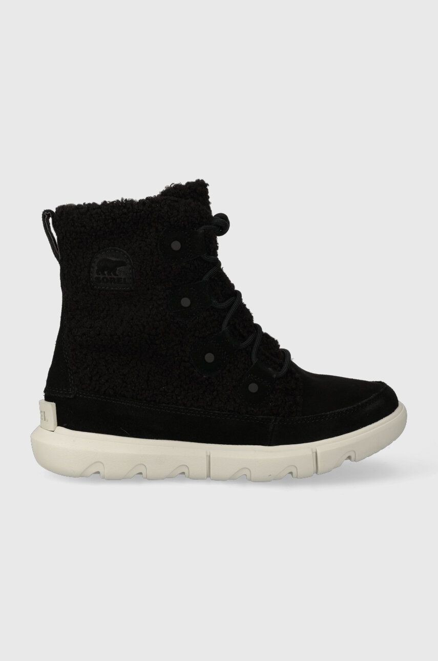 Snehule Sorel EXPLORER NEXT JOAN COZY dámske, čierna farba, 2058881010