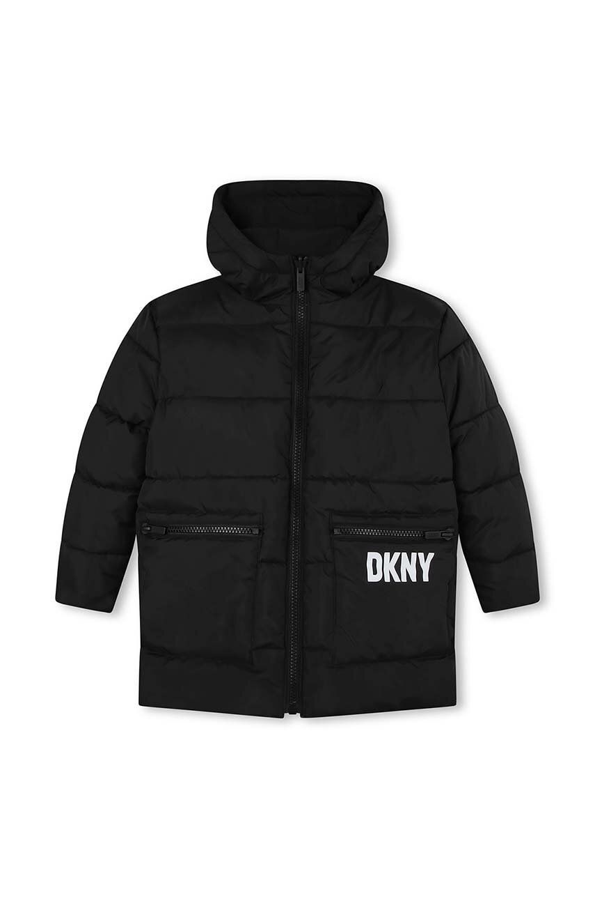 Obojstranná bunda Dkny čierna farba
