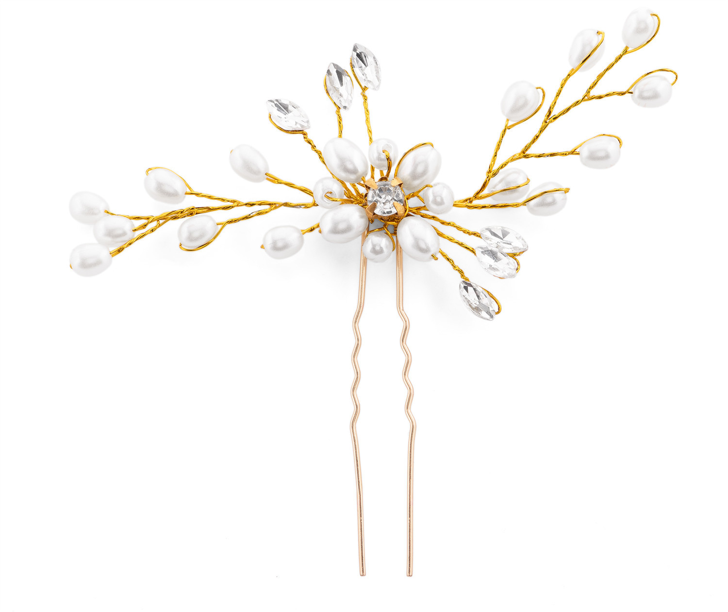 Troli Slušivá ozdobná vlásenka s perlami