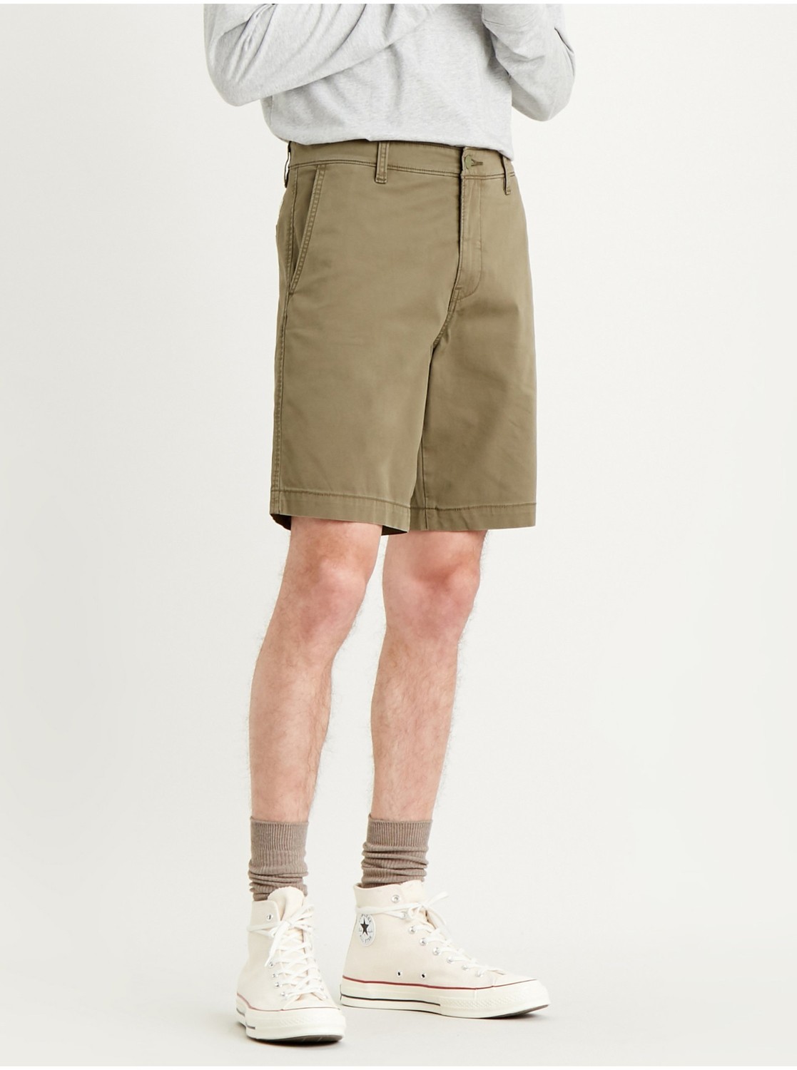 Khaki pánské chino kraťasy Levi's® Taper