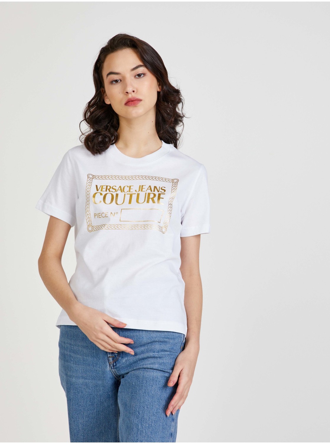 Biele dámske tričko Versace Jeans Couture