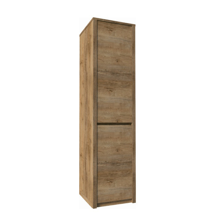 KONDELA Montana S1D policová skriňa dub lefkas tmavý