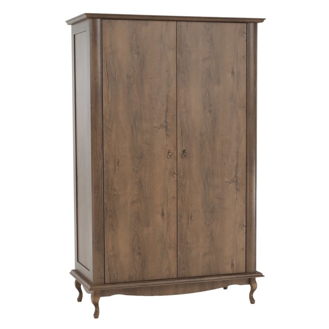 KONDELA Vilar DA1 dvojdverová šatníková skriňa dub lefkas