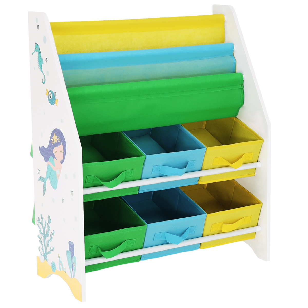 KONDELA Nomito Typ 1 organizér na hračky kombinácia farieb / vzor