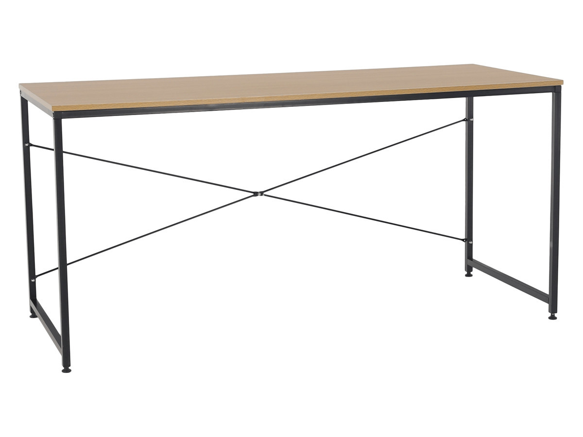 KONDELA Mellora 150 písací stôl dub / čierna