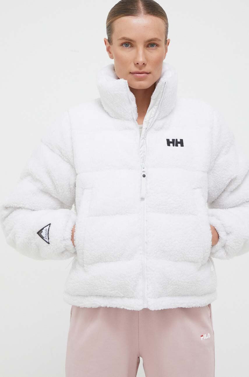 Bunda Helly Hansen dámska, biela farba, zimná
