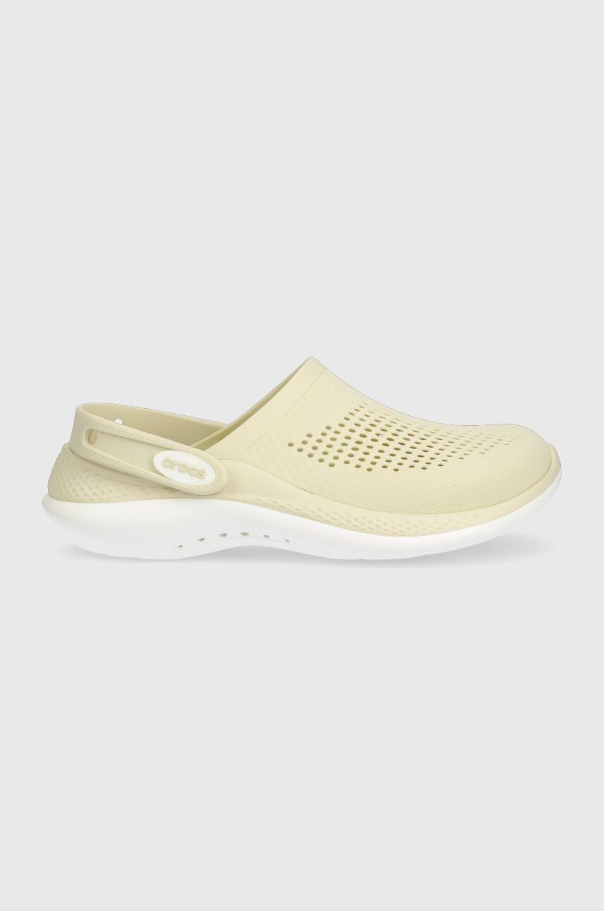 Šľapky Crocs Literide 360 Clog dámske, béžová farba, 206708