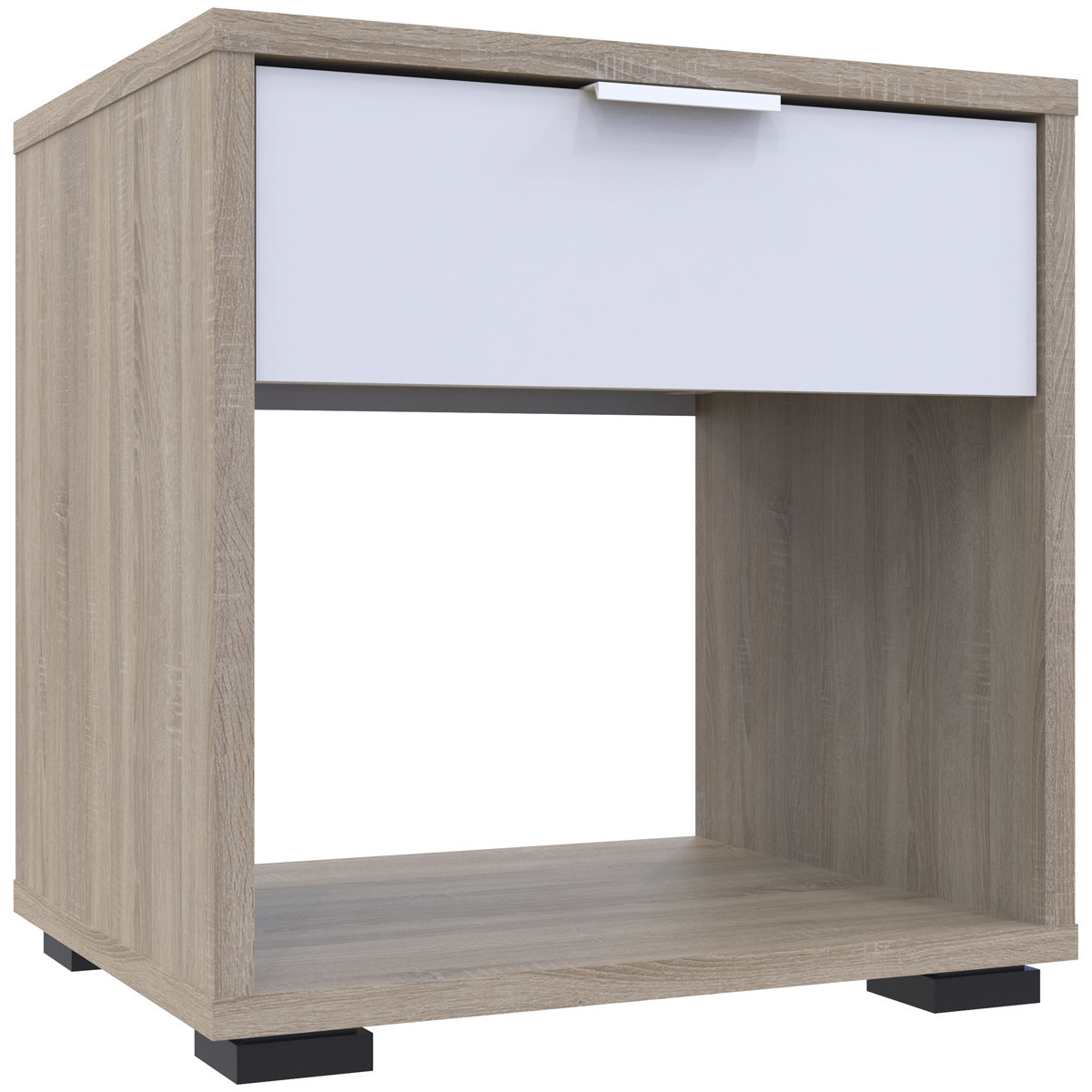 NABBI Nosen N2 nočný stolík dub sonoma / biela