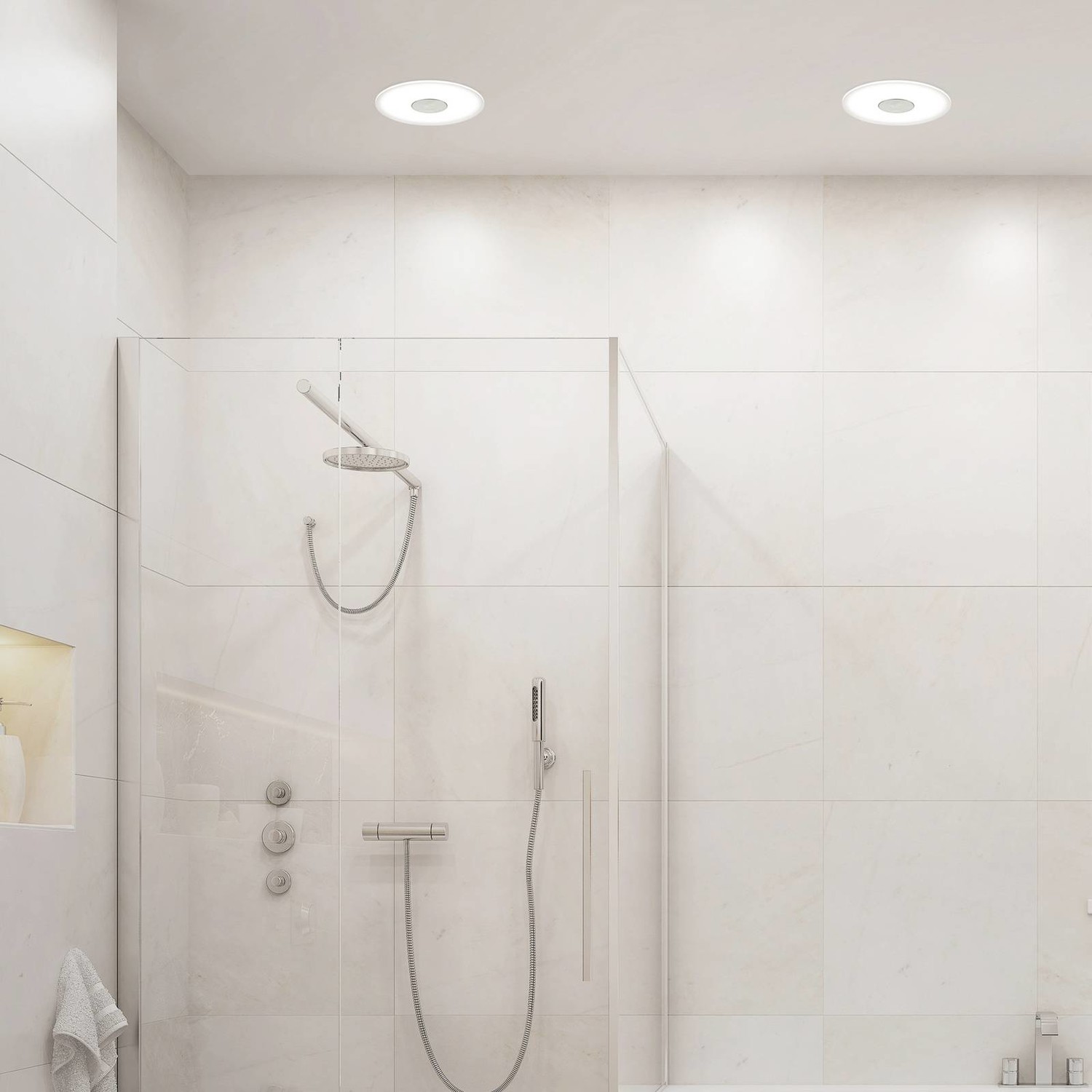 LED zapustené svetlo 748 IP44 CCT switch Ø 12 cm