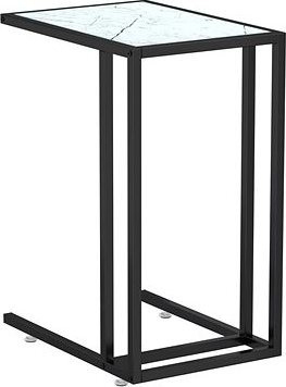 SHUMEE 2 na notebook biely mramor 50 × 35 × 65 cm tvrdené sklo