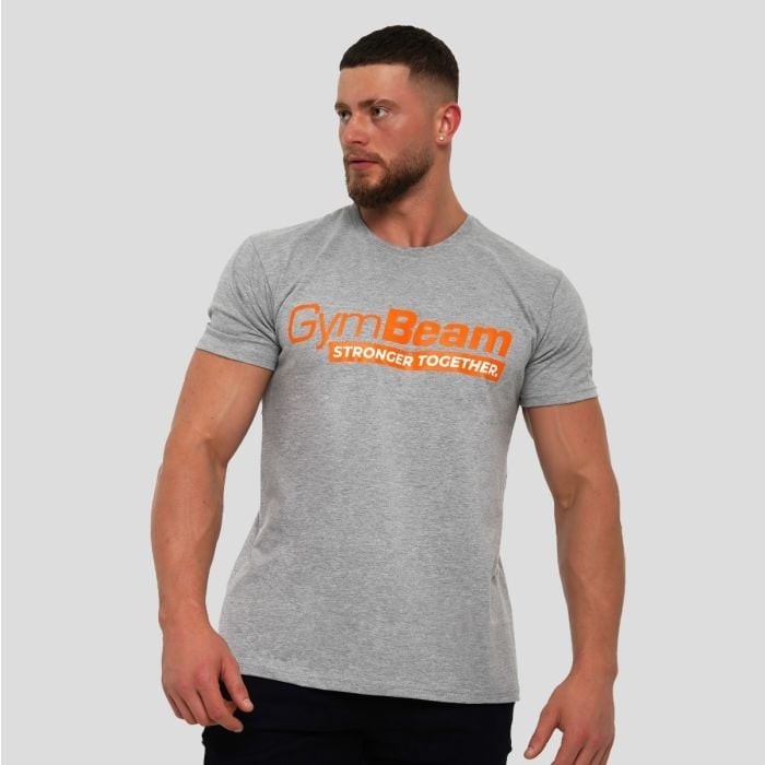 GymBeam Tričko Stronger Together Grey  XXXLXXXL