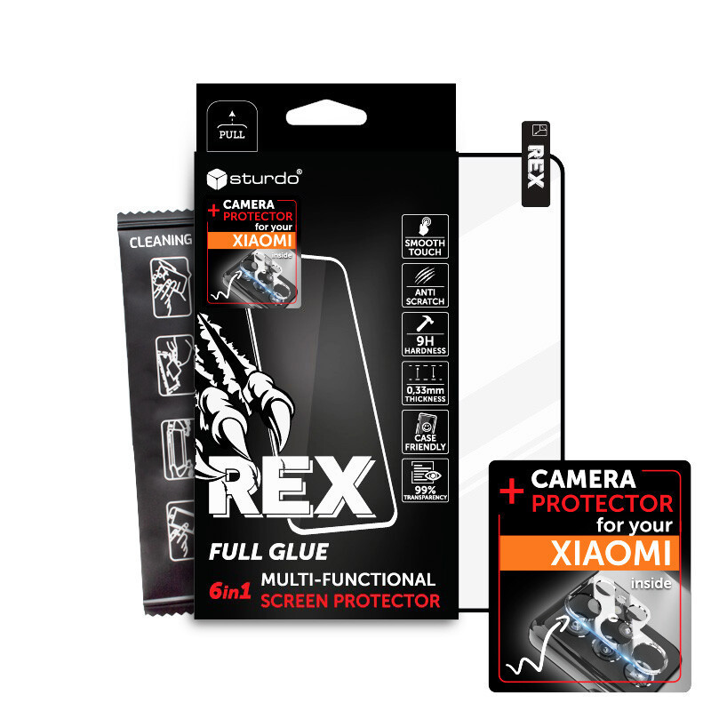 Sturdo REX Xiaomi Redmi 12 4G, (6in1 FG+Camera)