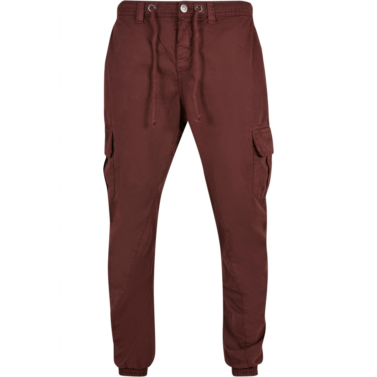 Nohavice Urban Classics Cargo Jogging - tmavo červené, XXL