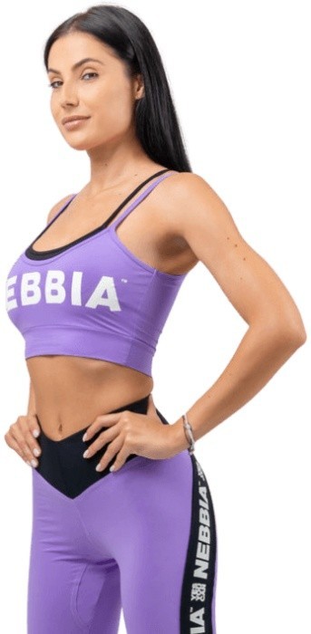 Nebbia dvojvrstvová športová podprsenka flex 241 lila