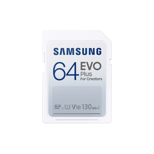 Samsung EVO Plus/SDXC/64GB/130MBps/UHS-I U1 / Class 10