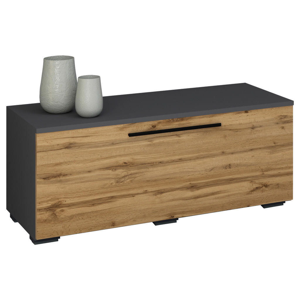 MID.YOU NÍZKA KOMODA, antracitová, 95/39/40 cm