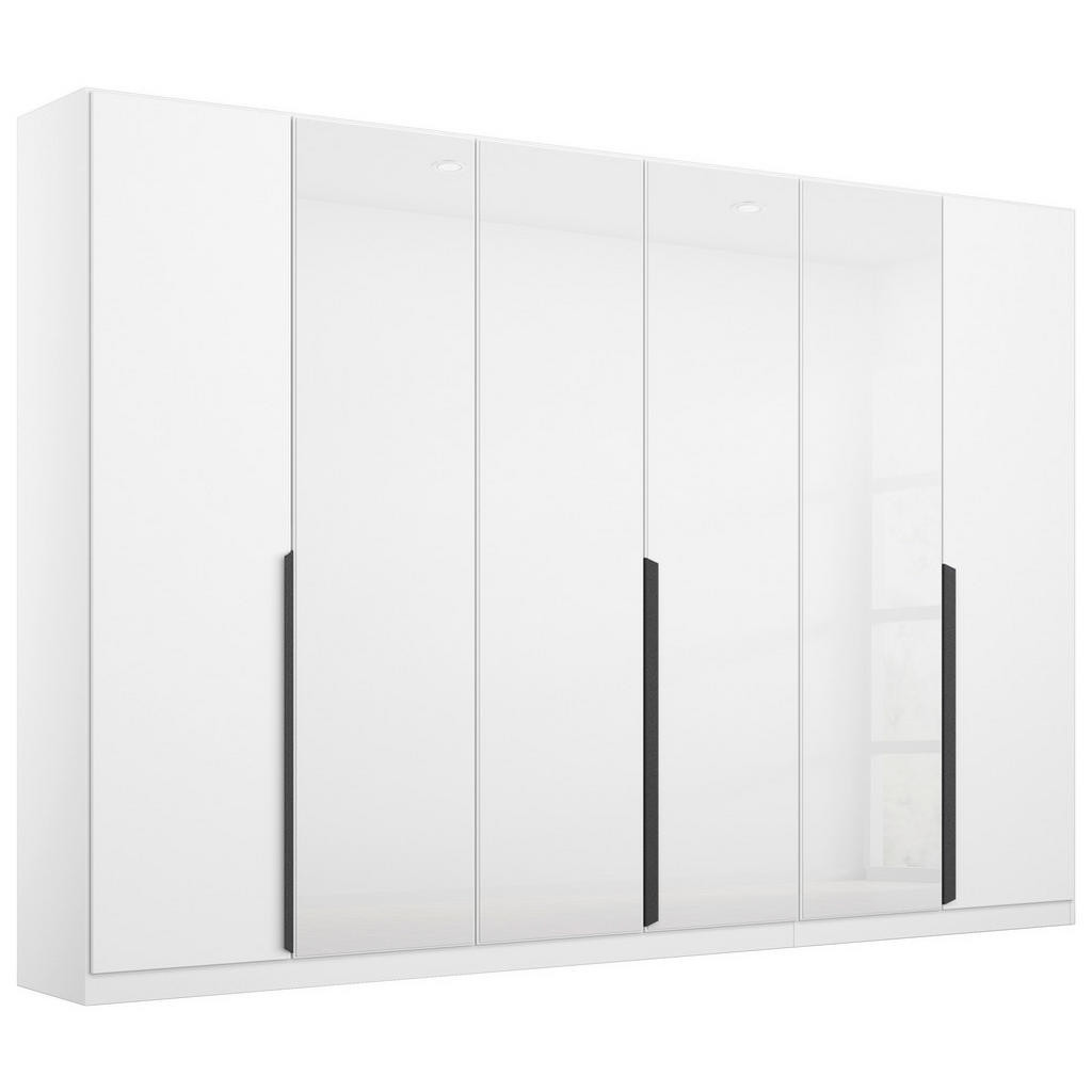 Rauch Möbel SKRIŇA S OTOČNÝMI DVERAMI, biela, biela s vysokým leskom, 271/210/54 cm