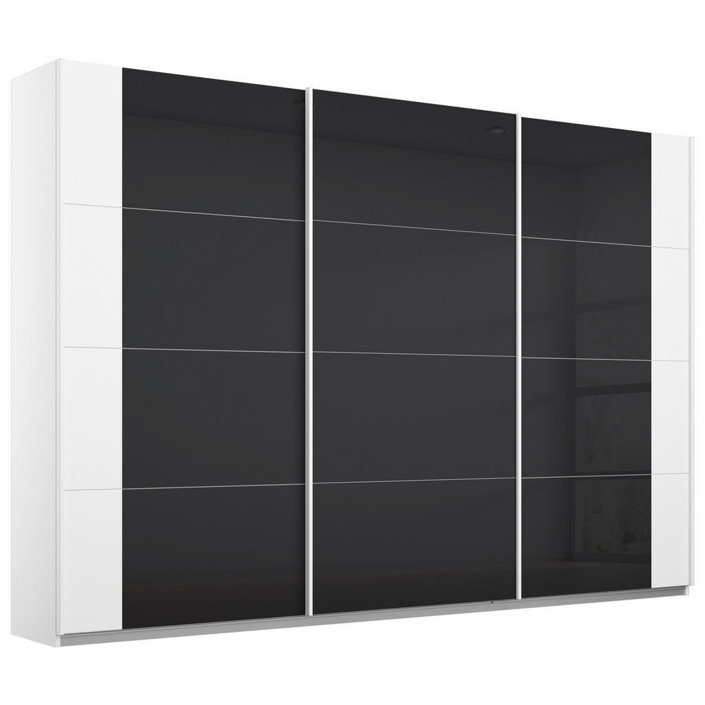 Rauch Möbel SKRIŇA S POS. DVER. – HOR.VED, antracitová, biela, 271/210/62 cm
