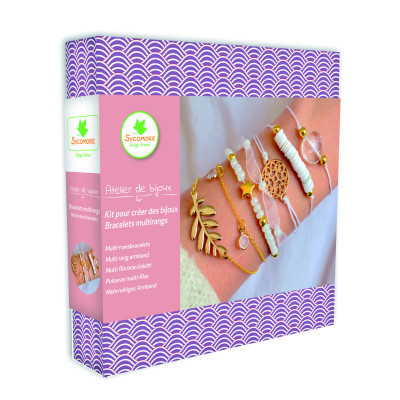 Výroba šperkov - Viacradové náramky s perleťou