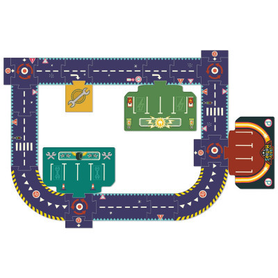 Puzzle Crazy Motors - Veľký pretekársky okruh - 24 ks