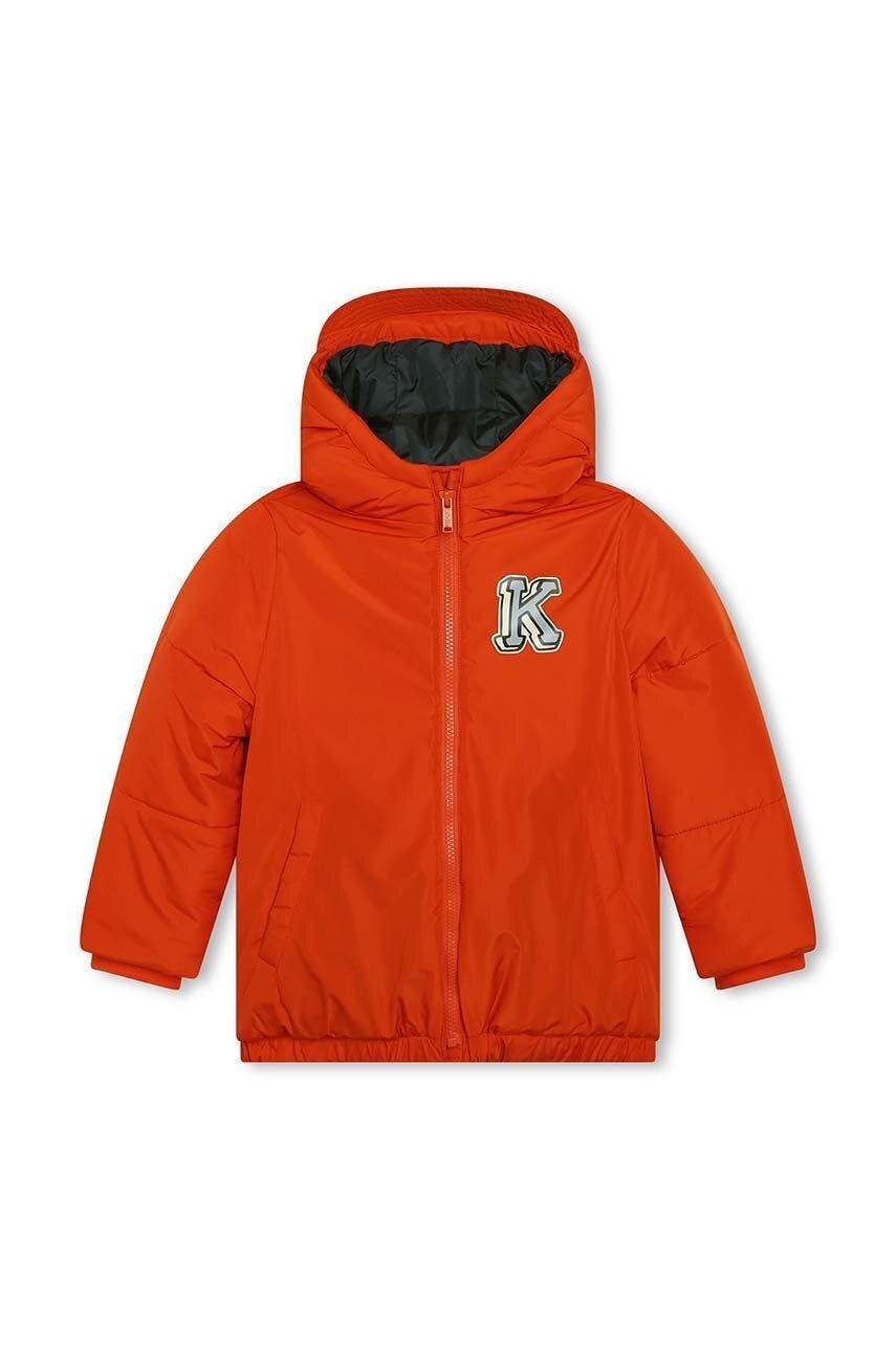 Detská bunda Kenzo Kids oranžová farba