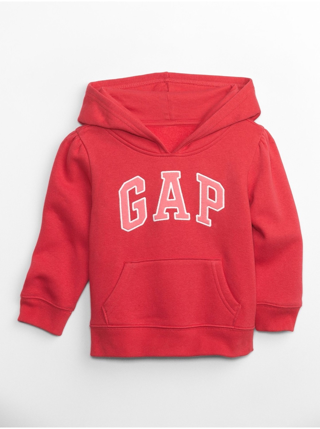 Červená dievčenská mikina s logom GAP