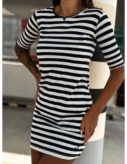 Dámske šaty MAYFLIES čiernobiele