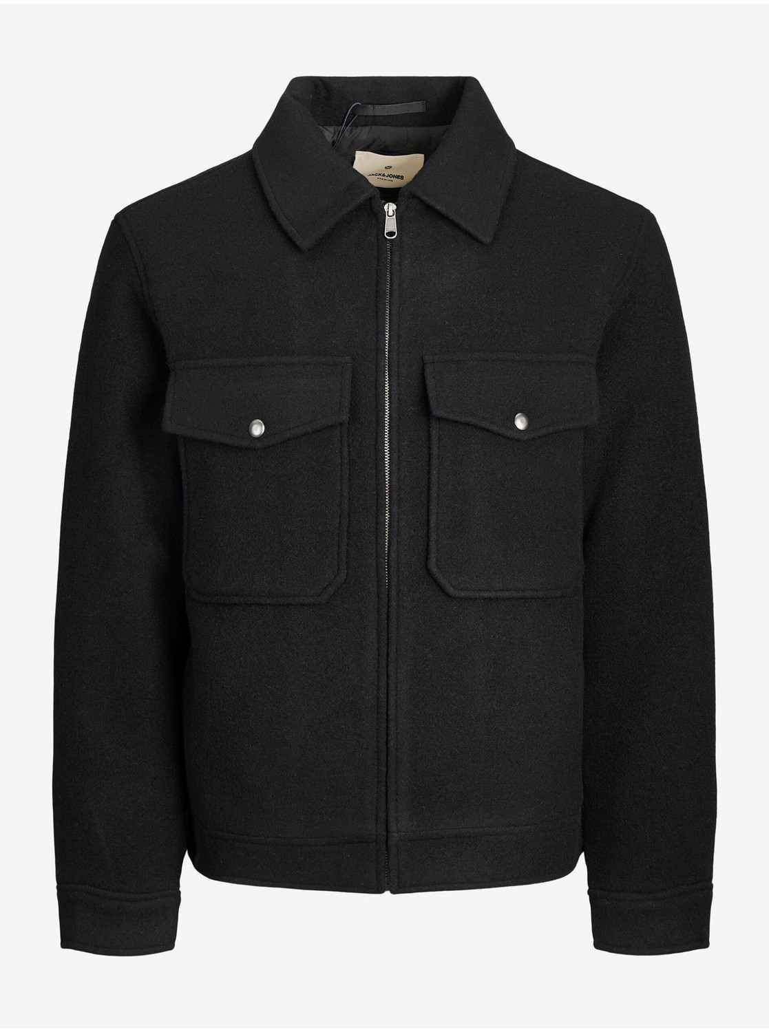 Black men's wool jacket jacket Jack & Jones Baxter - Men