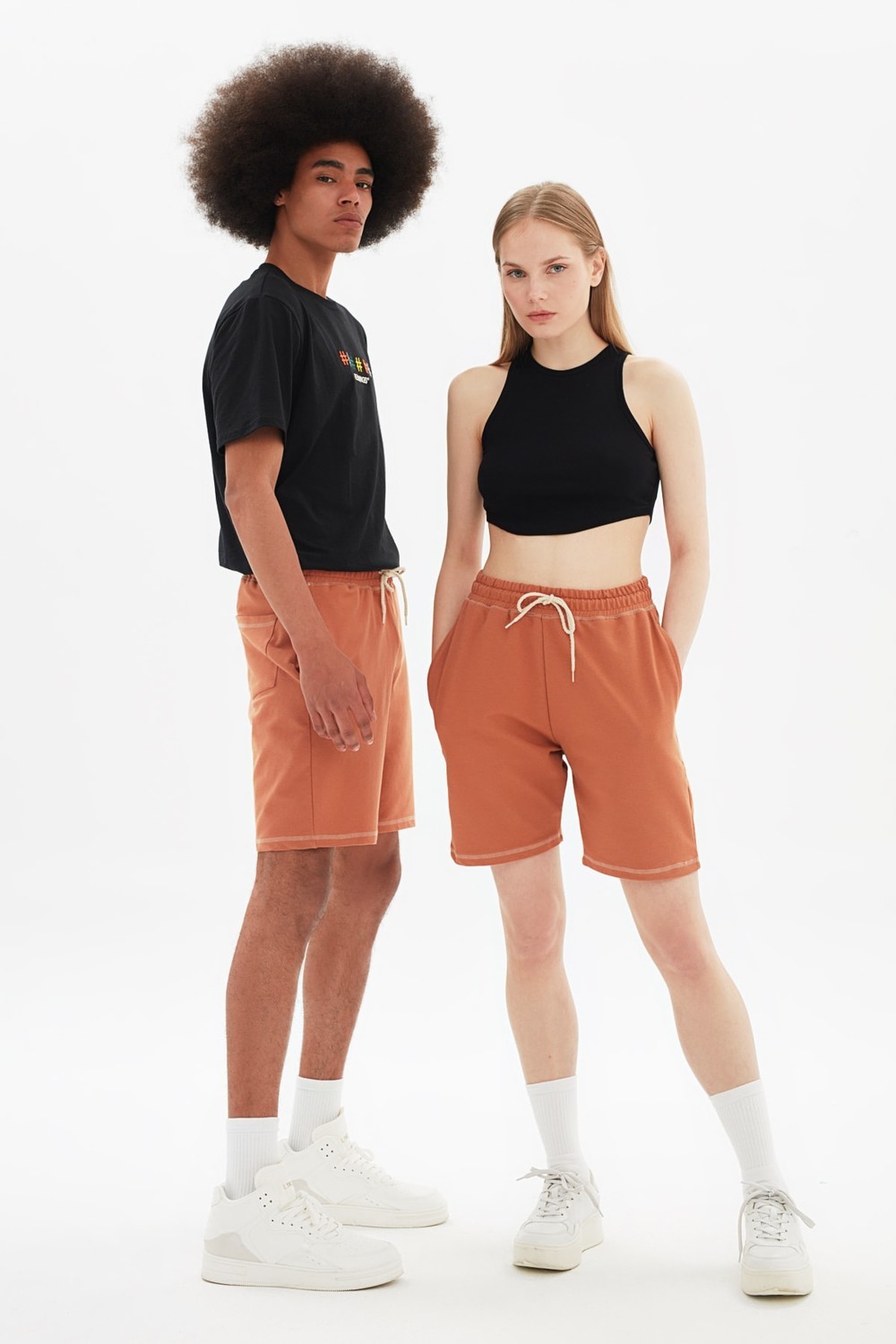 Trendyol Camel Unisex Regular Fit Shorts & Bermuda