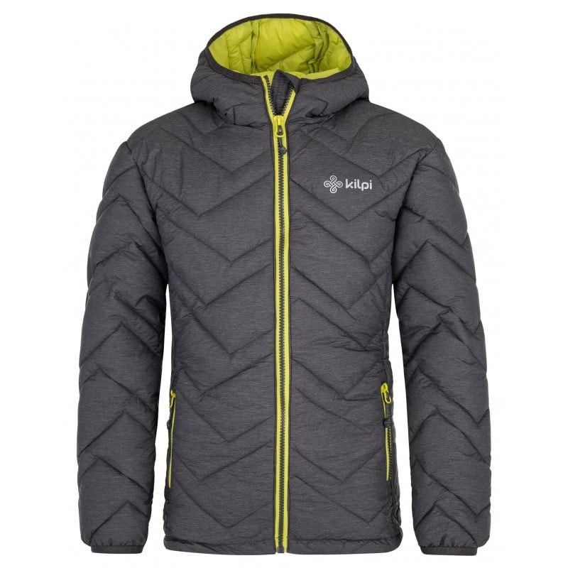 Boys' Winter Quilted Jacket KILB REBEKI-JB DARK GREY