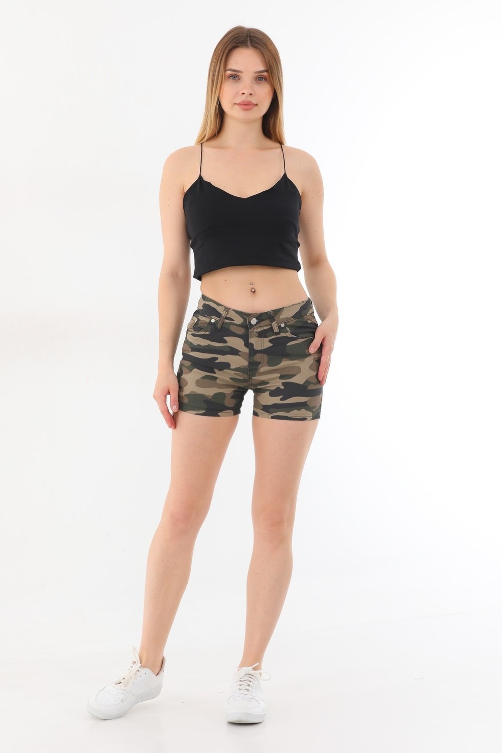 BİKELİFE Shorts - Green - Normal Waist