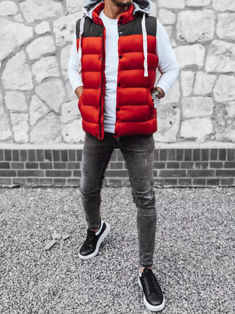 Pánska vesta DStreet Red