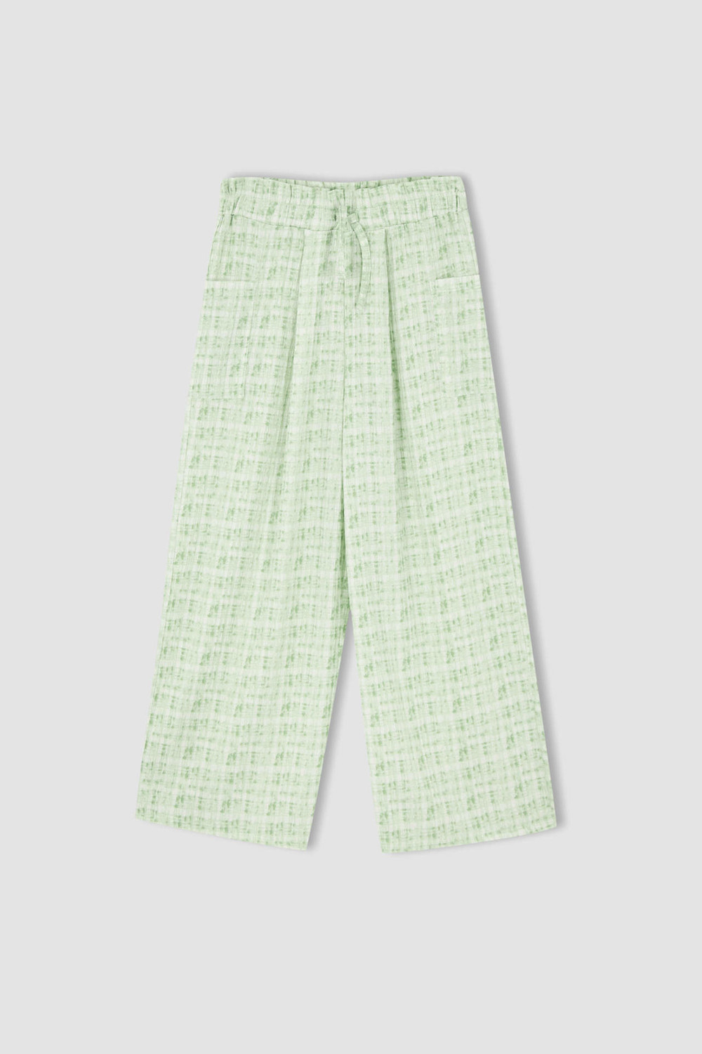 DEFACTO Girl's Culotte Fit Elastic Waisted Capri Trousers